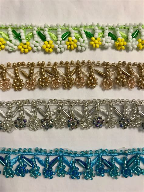 Beaded Trims. Sold by the yard.Beaded Trim. Beaded Belt | Etsy