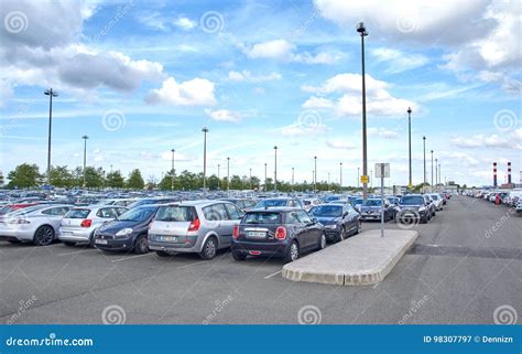 Charles De Gaulle Airport Parking Editorial Photography - Image of ...