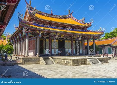 Taipei Confucius Temple in Taipei, Taiwan. Stock Image - Image of columns, landscape: 131415687