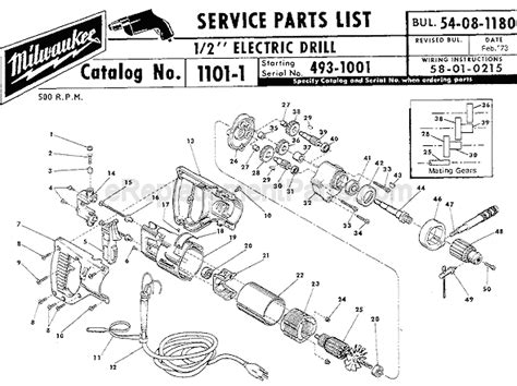 Milwaukee Corded Drill Replacement Parts