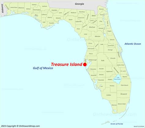 Treasure Island Map | Florida, U.S. | Detailed Maps of Treasure Island