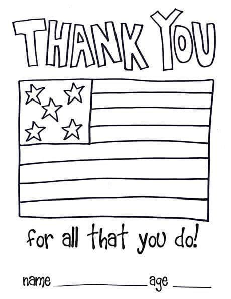 Veterans Day Card Template | Veterans day thank you, Veterans day coloring page, Veterans day ...