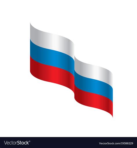 Russia flag Royalty Free Vector Image - VectorStock