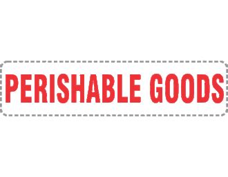 Perishable Goods x250 labels - Perishable, Refrigerate, Keep Frozen ...