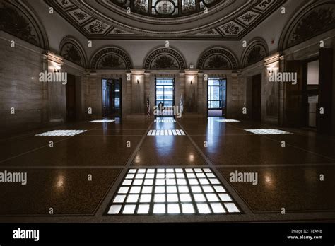 chicago cultural center interior architecture Stock Photo - Alamy