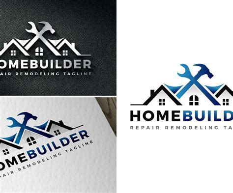 Home House Builders Repair Remodeling Logo Template
