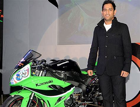 Collection of MS Dhoni Kawasaki Ninja H2