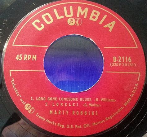 Marty Robbins – Singing The Blues - 7" Single 1956 US EP – Vinyl Pursuit Inc