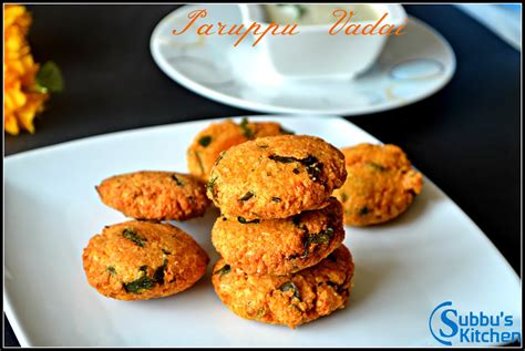 Paruppu Vadai - Subbus Kitchen