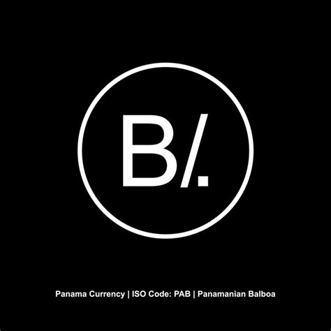 Panama Currency Symbol, Panamanian Balboa Icon, PAB Sign. Vector ...