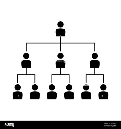 Org Chart Silhouette Image