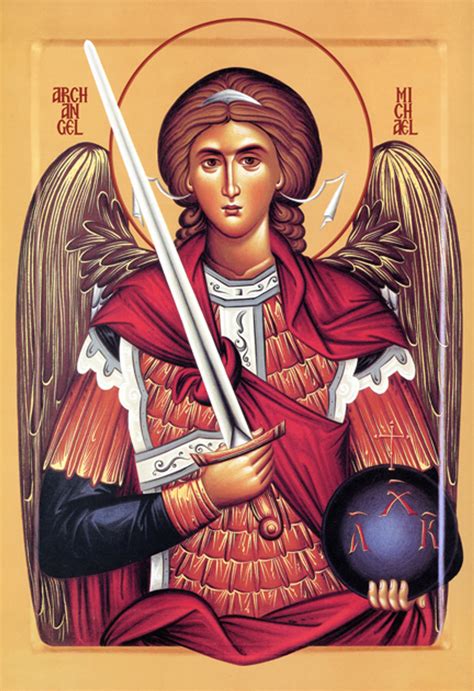 Icon of the Archangel Michael - 20th c. Serbian (1MI24) - Uncut ...