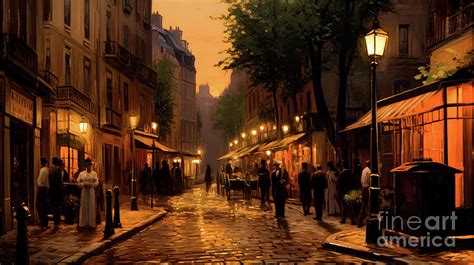 Paris Cafe Digital Art by Fine Art Attic - Fine Art America