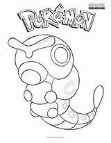 Caterpie Pokemon Coloring Page  Super Fun Home sketch template
