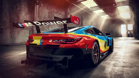 Desktop Wallpaper Bmw M8 Gte, Sports Body, Rear, Hd Image, Picture ...