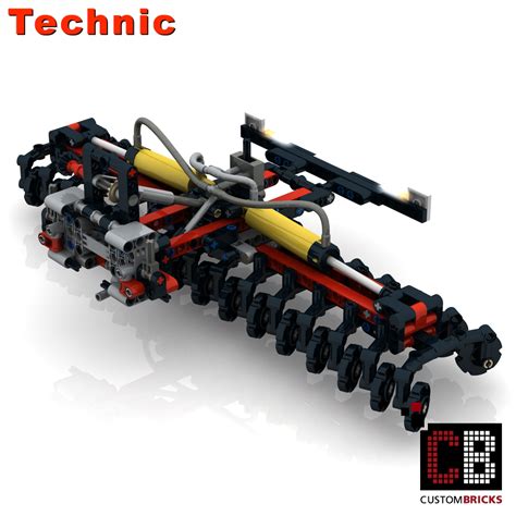 CUSTOMBRICKS.de - LEGO Technic model Custom front weight with pneumatic pump