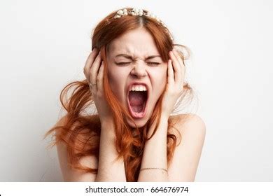 Beautiful Woman Curly Hair Red Nails Stock Photo 1911831463 | Shutterstock