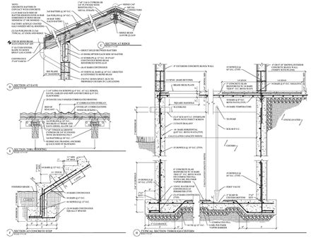 Section Drawings Including Details Examples | Architecture drawing, Architecture details ...