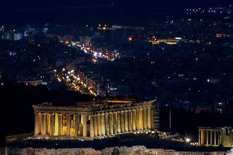 Parthenon Night View - Athens, Greece Photograph by Jon Berghoff - Fine Art America