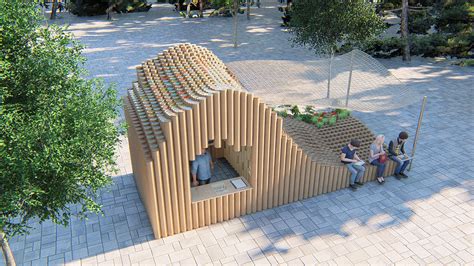 ECO FRIENDLY KIOSK.. winners 2nd prize on Behance