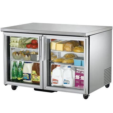 True TUC-48G-HC-LD 48" Undercounter Refrigerator with Glass Doors