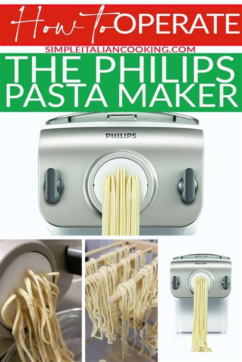 How to use the Philips Electric Pasta Maker