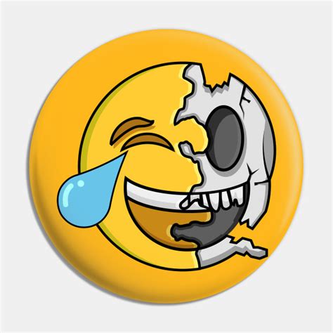 Emoji Skeleton - Emoji - Pin | TeePublic