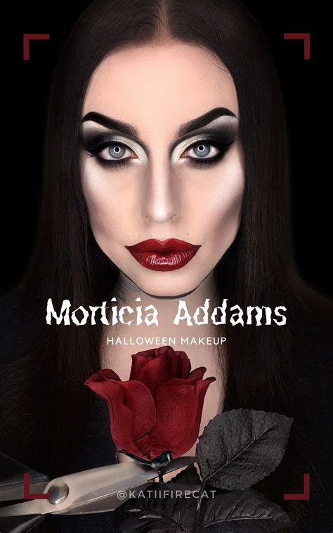 Easy Halloween Makeup: Morticia Addams | Holloween makeup, Halloween ...