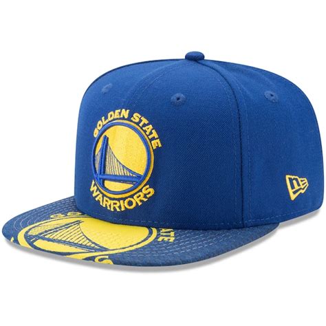 Men's Golden State Warriors New Era Royal Logo Extra 9FIFTY Snapback Adjustable Hat - NBA Store