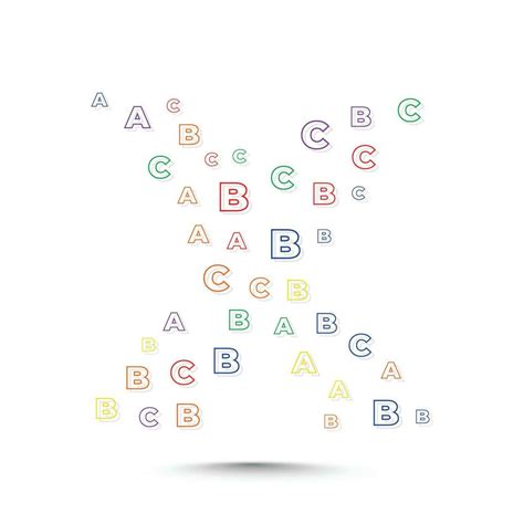 Alphabet logo design template with abc letters 27473398 Vector Art at Vecteezy