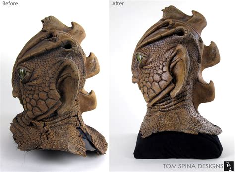 Doctor Who Prop Monster Mask Restoration - Tom Spina Designs » Tom Spina Designs