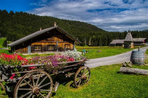 Premium Photo | Swiss alps landscape