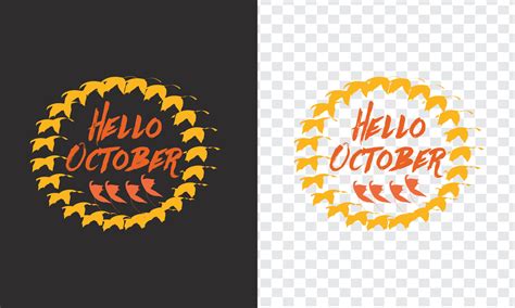 Hello October typography design 3783138 Vector Art at Vecteezy