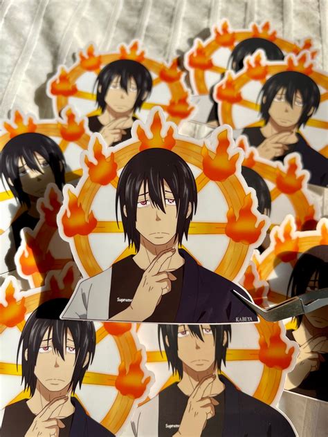 Benimaru Fire Flame Force Sun Wheel Anime Vinyl Decal Sticker | Etsy