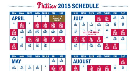 Phillies release 2015 schedule