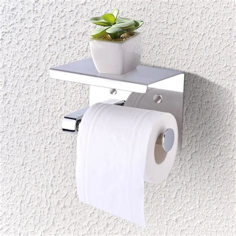 High Quality 304 Stainless Steel Wall Mounted Tissue Holder Bathroom Toilet Single Roll Paper ...