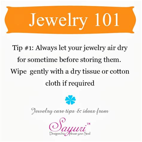 Jewelry care tips | Jewels of Sayuri