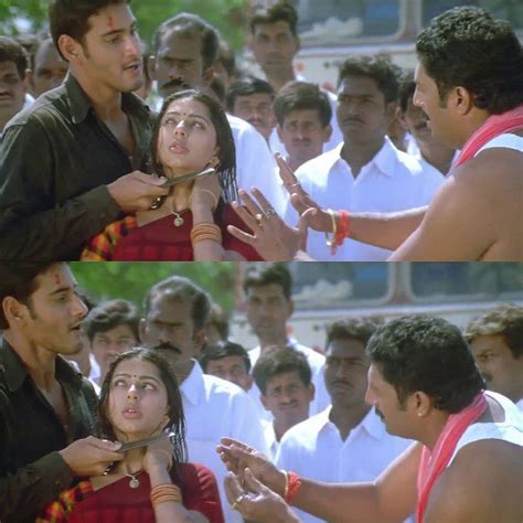 Okkadu Movie | Mahesh Babu - Bhumika - Prakash Raj Scene Meme Template ...