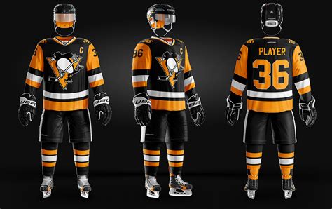 Ice Hockey Uniform Template :: Behance