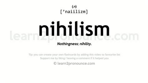 Pronunciation of Nihilism | Definition of Nihilism - YouTube