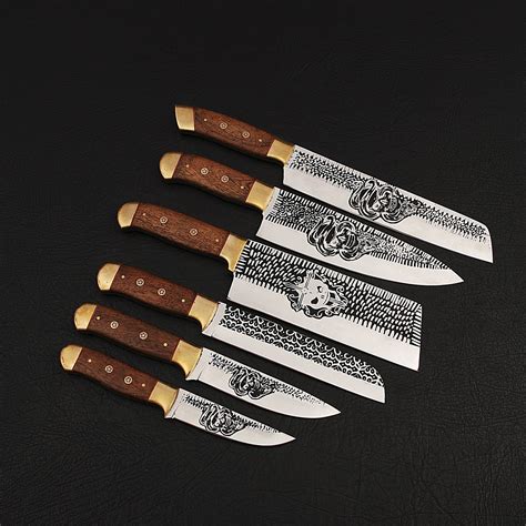 J2 Steel Professional Chef Knife Set // 6 Piece - Black Forge Knives ...