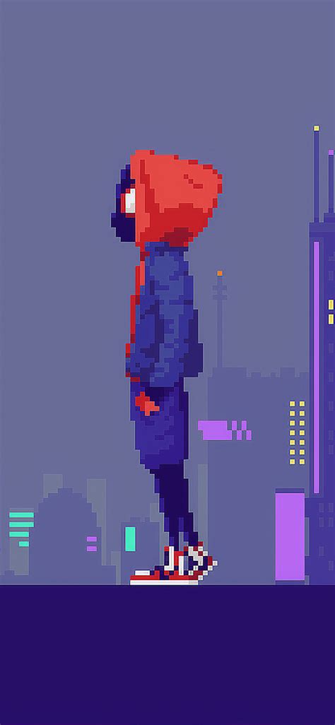 1125x2436 Miles Morales Pixel Art Iphone XS,Iphone 10,Iphone X ,HD 4k ...