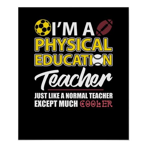 Funny Physical Education PE Teacher Appreciation D Poster | Zazzle | Pe teachers, Teacher ...