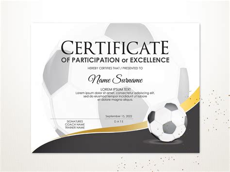 Football Certificate Templates