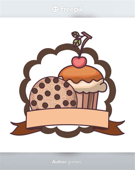 Premium Vector | Delicious bakery cakes and cookies | Cake logo design, Bakery cakes, Cupcake logo