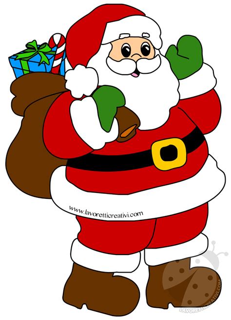 Disegni Di Babbo Natale Colorati | Decorazioni Natalizie Commestibili