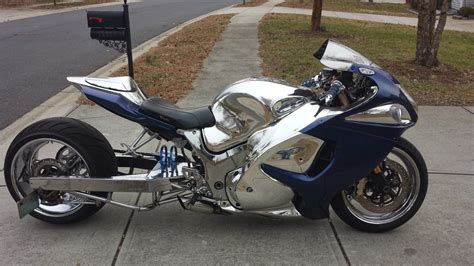 gsxr1300 Kawasaki zx14 gen2 busa custom busa gsxr1000 chromed chrome ...