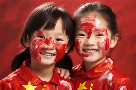 Premium Photo | Photo of some Chinese children smiling happily