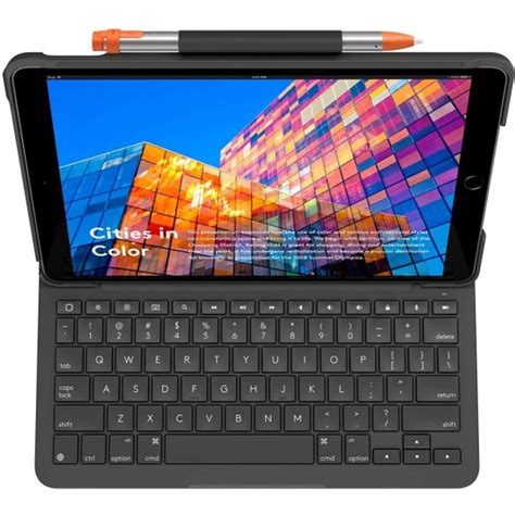 Logitech 920-009650 Graphite Slim Folio with Integrated Wireless ...