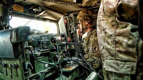 .50 Cal Mounted Humvee Crew In Action With Interior View - YouTube